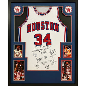 Phi Slama Jama Framed Jersey Beckett  Autographed Signed Houston Cougars