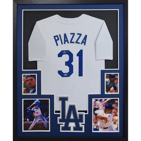 Mike Piazza Framed Signed Jersey Beckett Autographed LA Dodgers L.A.