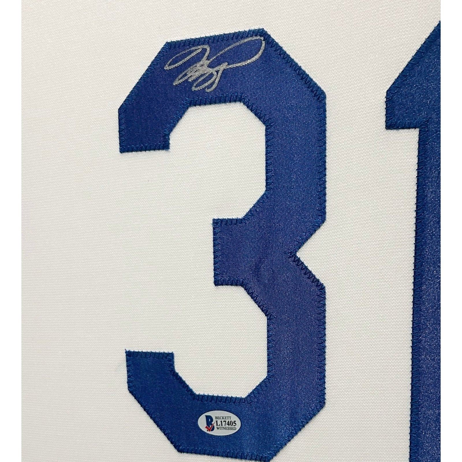 Mike Piazza Framed Signed Jersey Beckett Autographed LA Dodgers L.A.