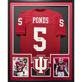 D'Angelo Ponds Signed Framed Indiana Jersey Autographed Beckett