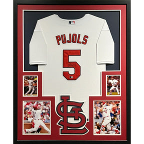 Albert Pujols Framed Signed St. Louis Cardinals Jersey MLB COA Autographed