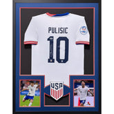 Christian Pulisic Framed Team USA Soccer Jersey Beckett Autographed Signed