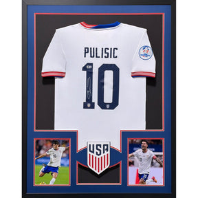 Christian Pulisic Framed Team USA Soccer Jersey Beckett Autographed Signed