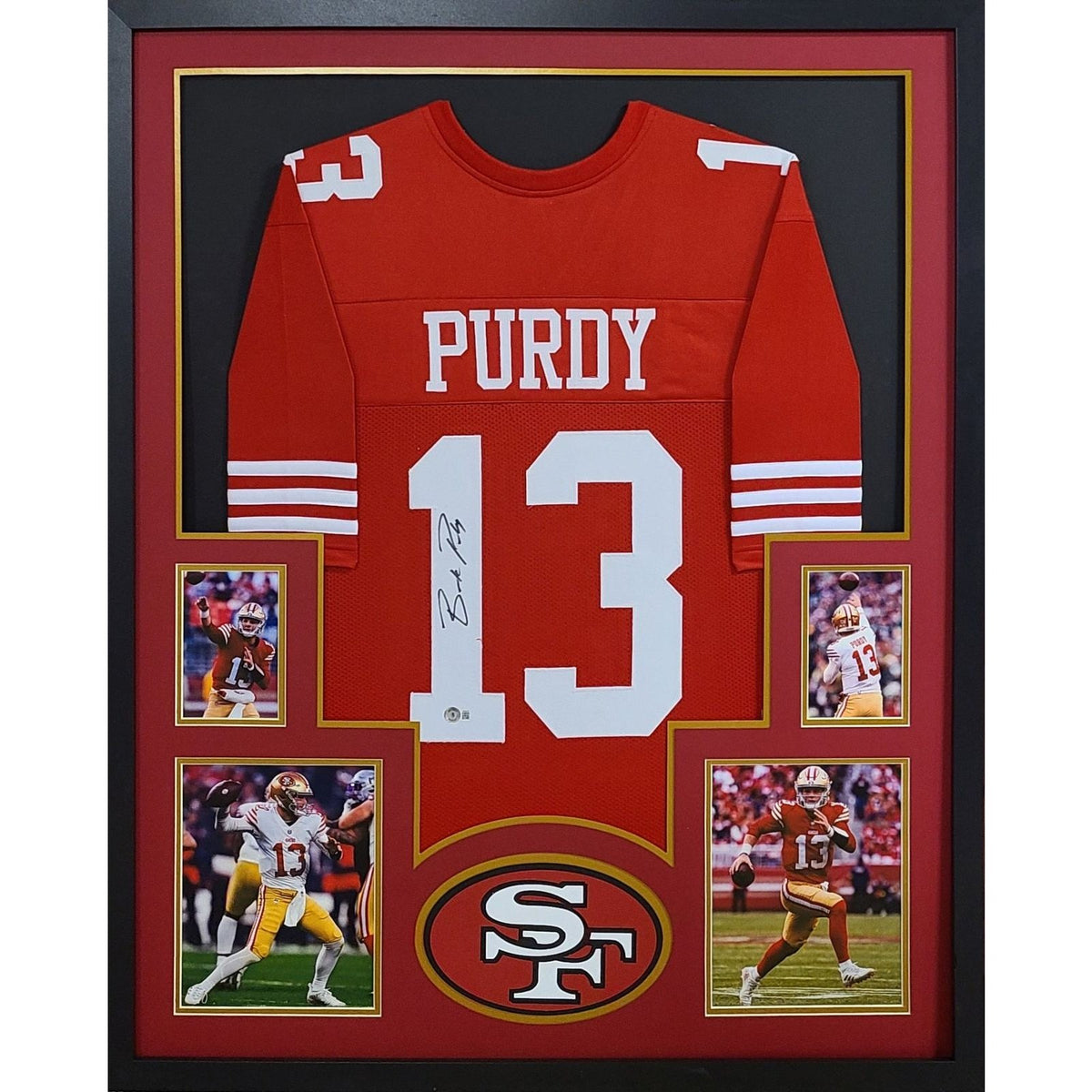 Brock Purdy Framed Signed Jersey Beckett Autographed San Francisco 49ers