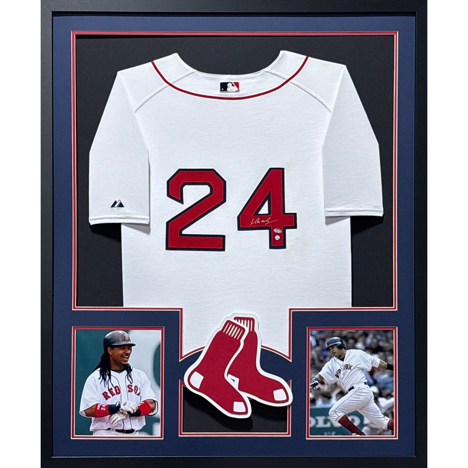 Manny Ramirez Framed Signed Jersey MLB COA Autographed Boston Red Sox