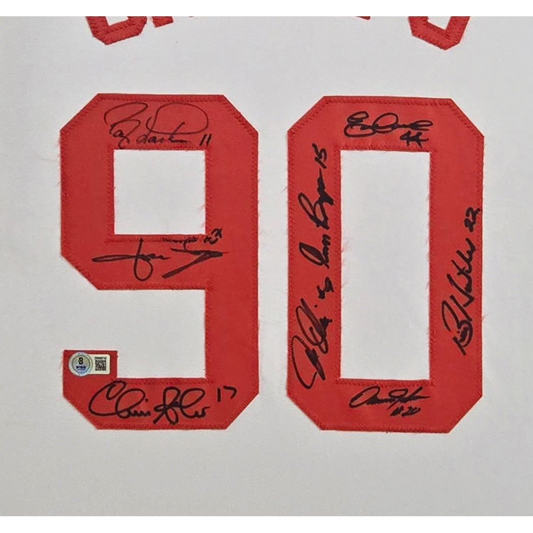 Cincinnati Reds Signed Framed Jersey Beckett Autographed 1990 Champions