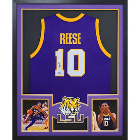 Angel Reese Framed Signed Jersey Beckett Autographed LSU Tigers