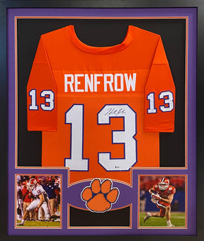 Hunter Renfrow Framed Jersey JSA Autographed Signed Clemson Raiders