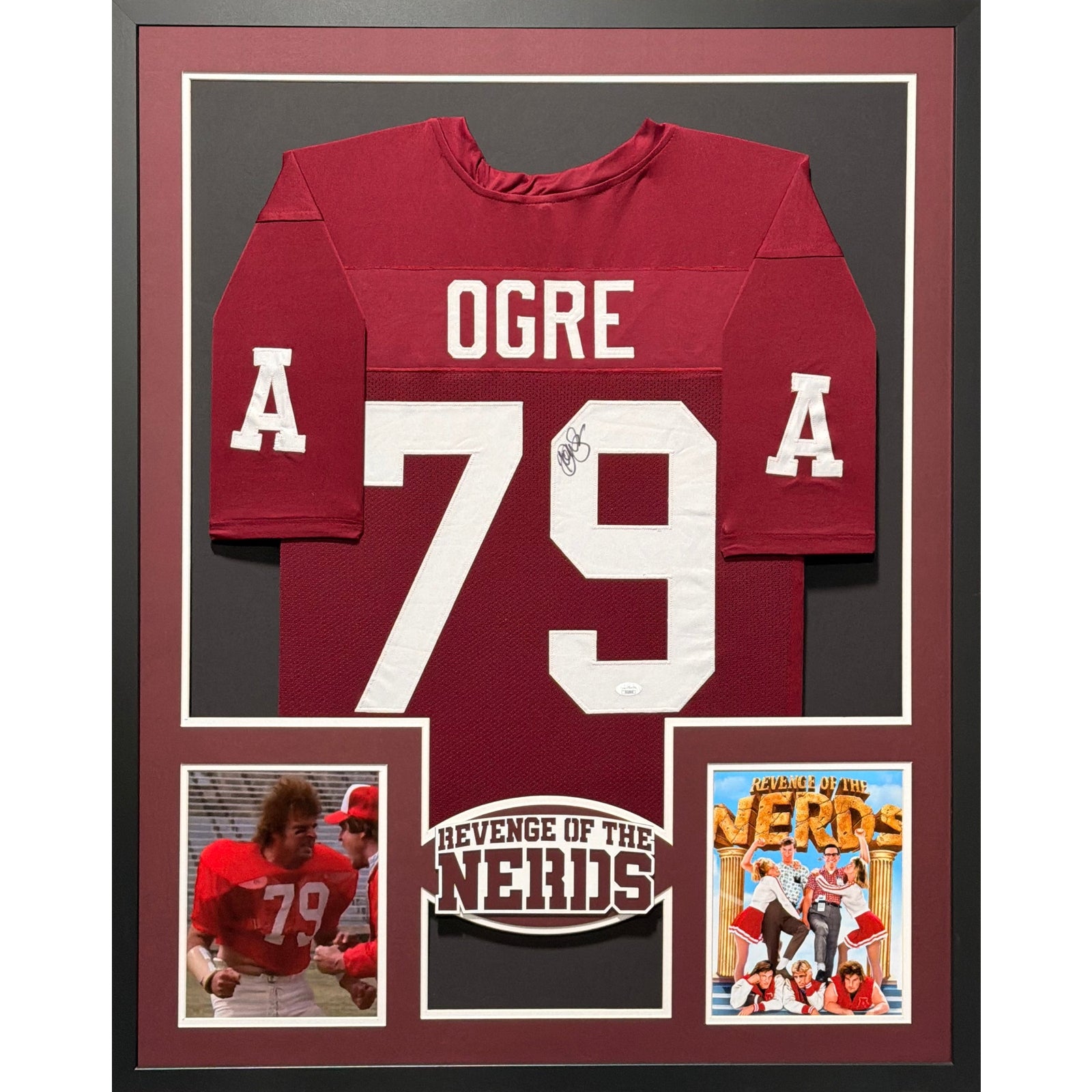Ogre Revenge of the Nerds Framed Jersey JSA Autographed Signed Donald Gibb