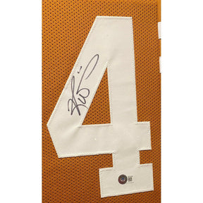 Ricky Williams Framed Signed Jersey Beckett Autographed Texas Longhorns NH