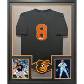 Cal Ripken Jr. Framed Signed Black Jersey Fanatics Autographed Orioles 2P