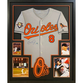 Cal Ripken Framed Signed Jersey MLB COA Autographed Baltimore Orioles Grey