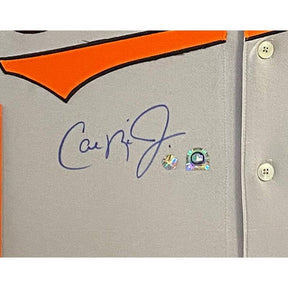 Cal Ripken Framed Signed Jersey MLB COA Autographed Baltimore Orioles Grey