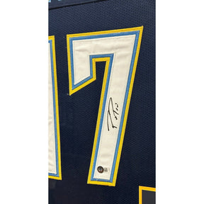 Philip Rivers Signed Framed Jersey Beckett Autographed Chargers