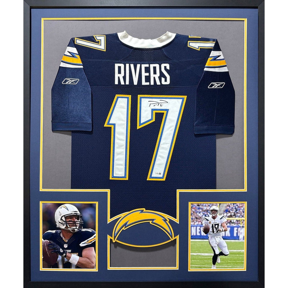 Philip Rivers Signed Framed Jersey JSA Autographed Chargers