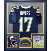 Philip Rivers Signed Framed Jersey JSA Autographed Chargers