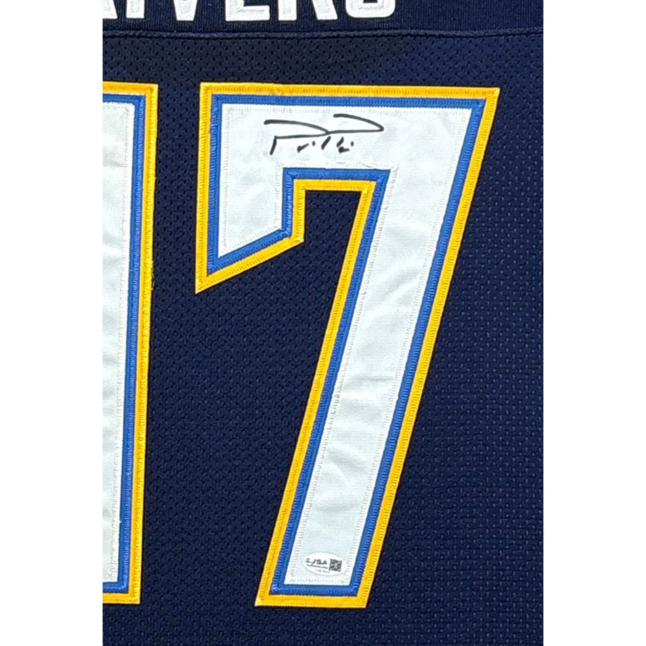 Philip Rivers Signed Framed Jersey JSA Autographed Chargers