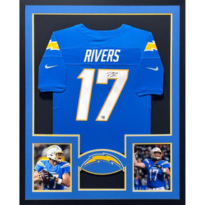 Philip Rivers Signed Framed Jersey Fanatics Autographed San Diego Chargers LA