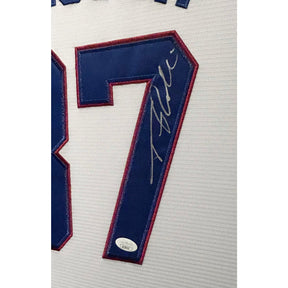 Bull Durham Tim Robbins Signed Framed Movie Jersey JSA Autographed