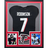 Bijan Robinson Framed Signed Jersey Beckett Autographed Atlanta Falcons Texas