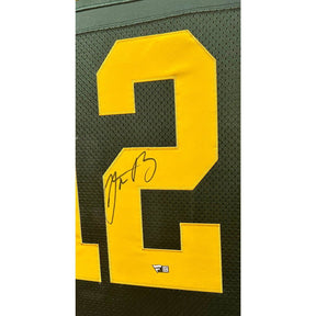 Aaron Rodgers Framed Signed Jersey Fanatics Autographed Green Bay Packers