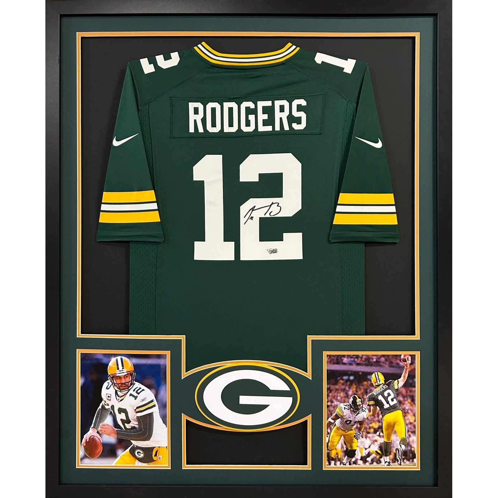 Aaron Rodgers Framed Signed Jersey Autographed Green Bay Packers GB1 Fanatics