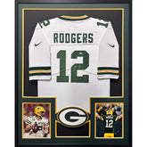 Aaron Rodgers Framed Signed Jersey Fanatics Autographed Green Bay Packers
