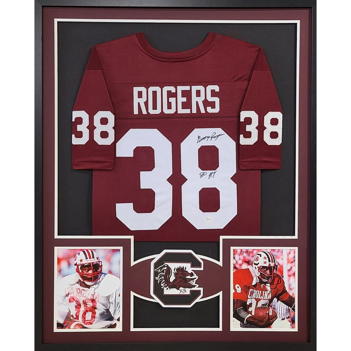 George Rogers Signed Framed Jersey JSA Autographed South Carolina Heisman