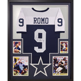 Tony Romo Framed Signed Jersey Autographed Dallas Cowboys JSA Star2