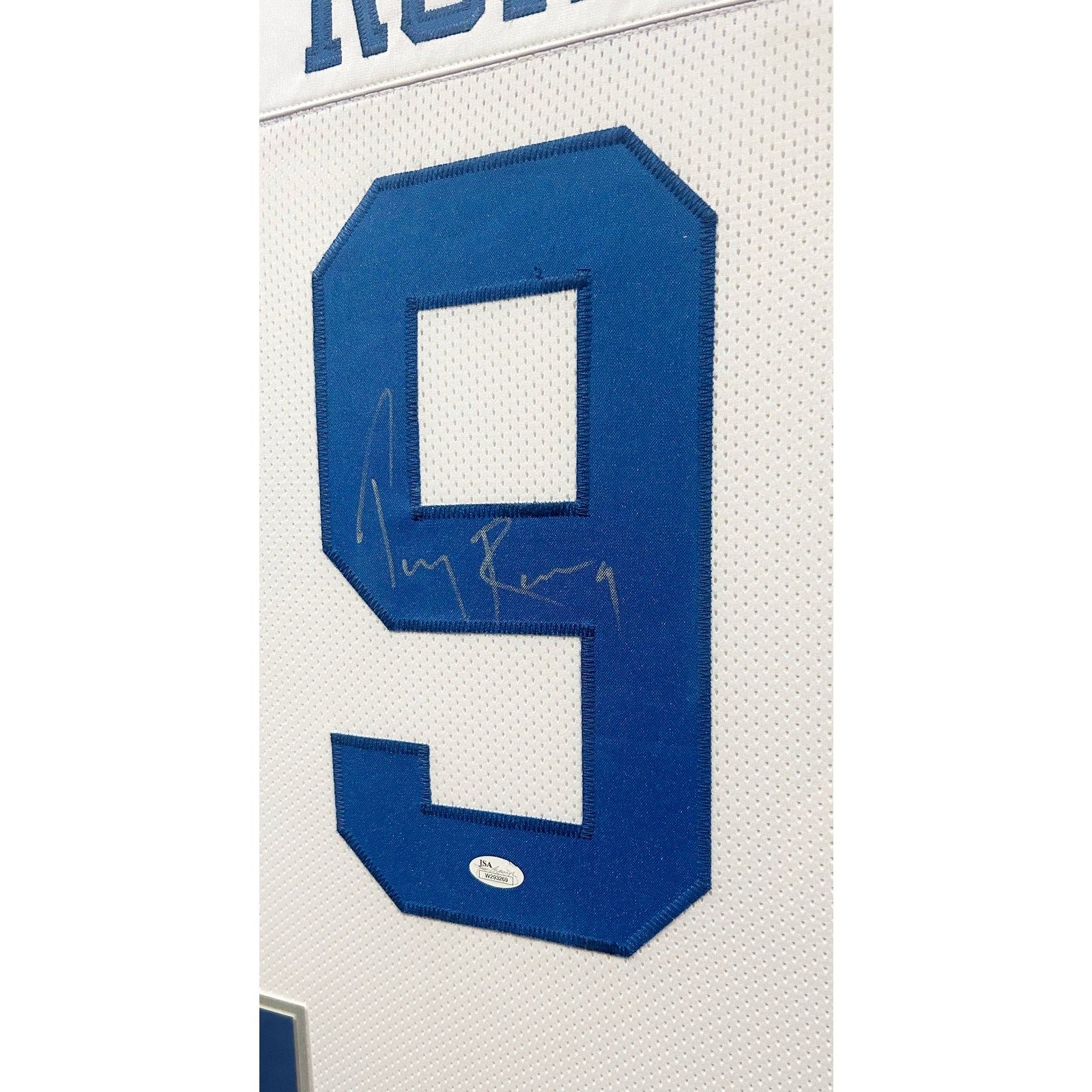 Tony Romo Framed Signed White Jersey JSA Autographed Dallas Cowboys TR1