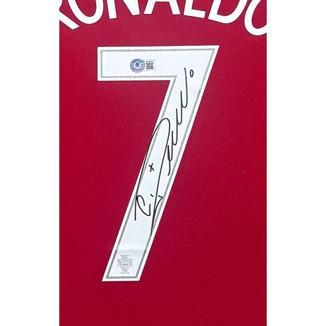 Cristiano Ronaldo Framed Signed Jersey Beckett Autograph Portugal 2T
