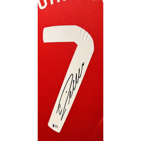 Cristiano Ronaldo Framed Signed Jersey Autographed Manchester United Beckett