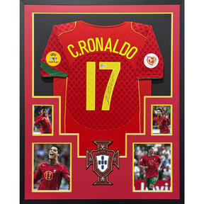 Cristiano Ronaldo Framed Signed Jersey Beckett Autograph Portugal 4PP