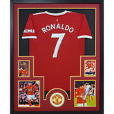 Cristiano Ronaldo Framed Signed Jersey Autographed Manchester United Icons COA