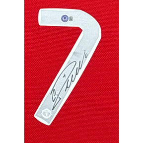 Cristiano Ronaldo Framed Signed Jersey Beckett BAS Autograph Manchester United 4