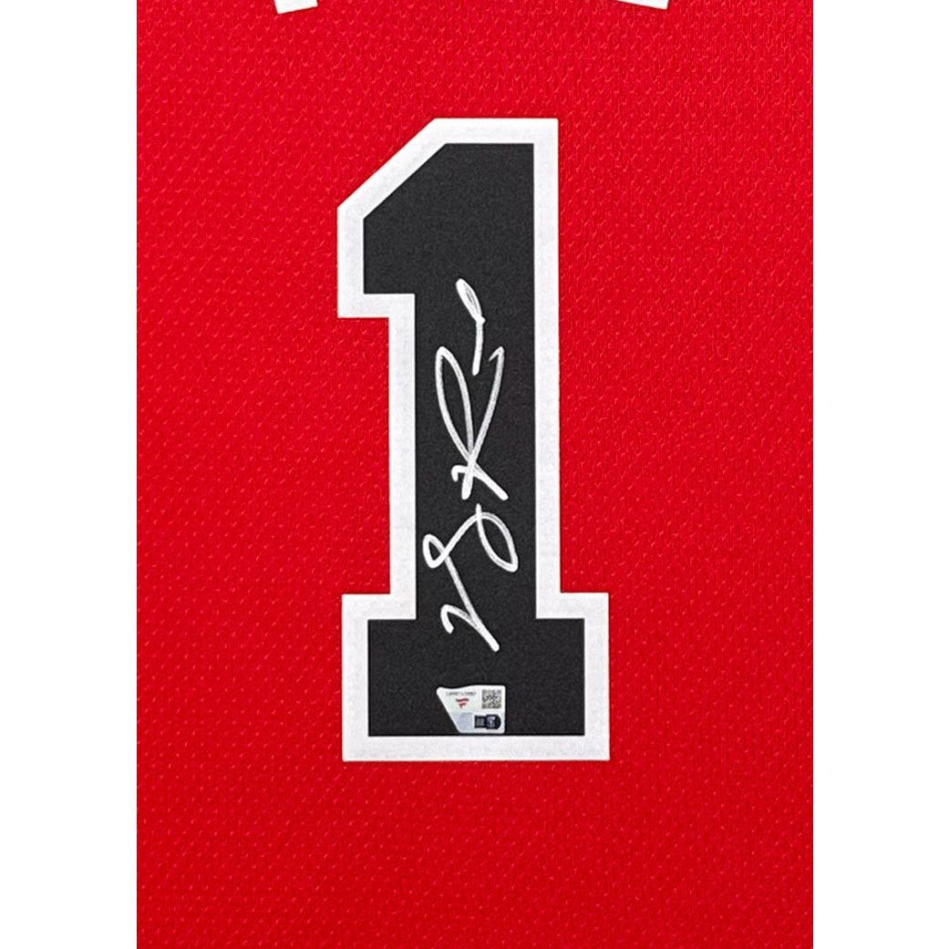 Derrick Rose Framed Jersey Fanatics Autographed Signed Chicago Bulls