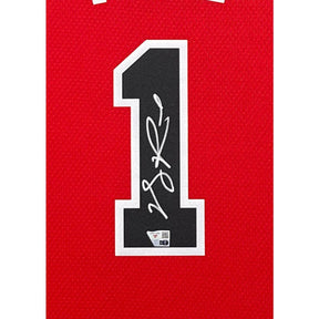 Derrick Rose Framed Jersey Fanatics Autographed Signed Chicago Bulls