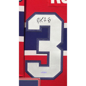 Patrick Roy Framed Red Jersey UpperDeck Autographed Signed Montreal Canadiens