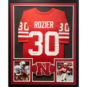 Mike Rozier Framed Signed Jersey PSA/DNA Autographed Nebraska Heisman Win