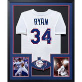 Nolan Ryan Signed Framed Jersey Beckett Texas Rangers Autographed 3p