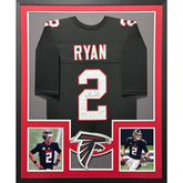 Matt Ryan Signed Framed Black Jersey Beckett Autographed Atlanta Falcons