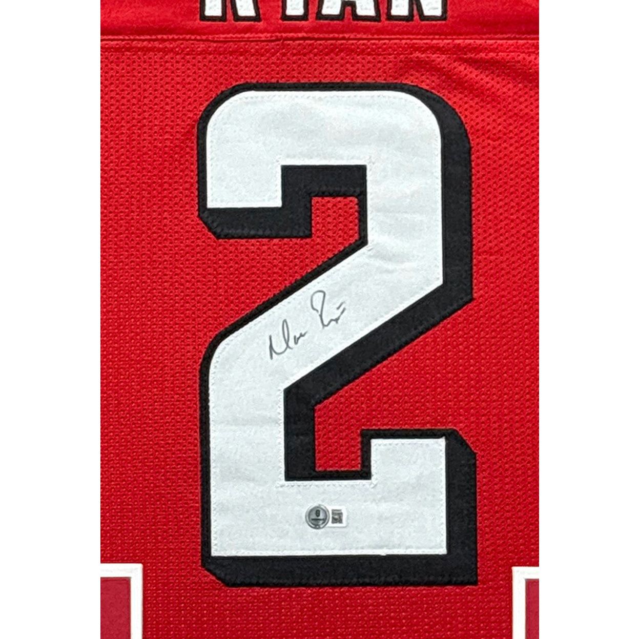 Matt Ryan Signed Framed Red Jersey Beckett Autographed Atlanta Falcons
