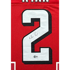 Matt Ryan Signed Framed Red Jersey Beckett Autographed Atlanta Falcons