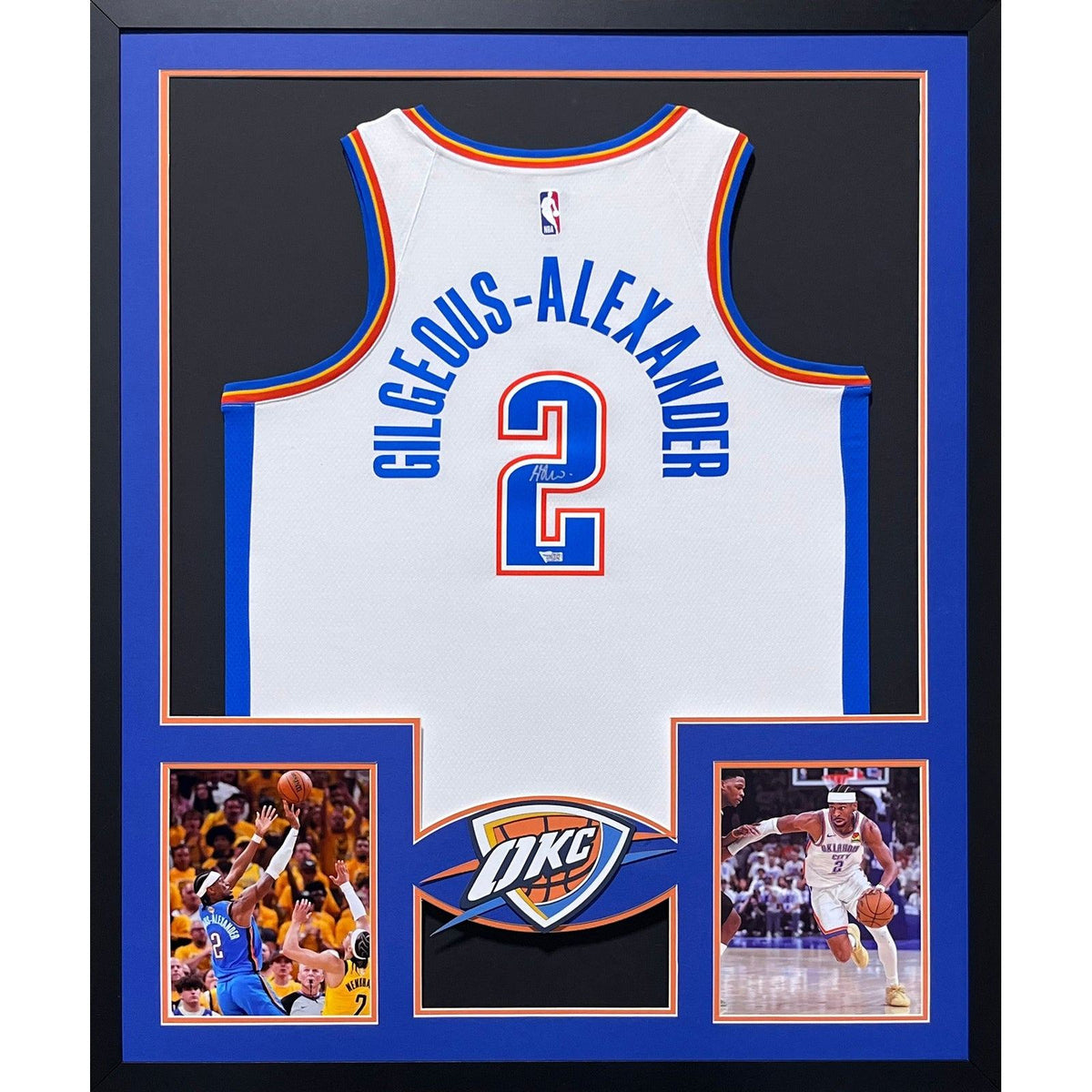 SGA Shai Gilgeous-Alexander Framed Thunder Jersey Autographed Signed Fanatics
