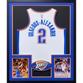 SGA Shai Gilgeous-Alexander Framed Thunder Jersey Autographed Signed Fanatics