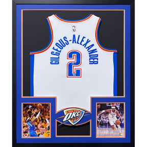 SGA Shai Gilgeous-Alexander Framed Thunder Jersey Autographed Signed Fanatics