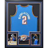 SGA Shai Gilgeous-Alexander Framed Thunder Jersey Autographed Signed JSA