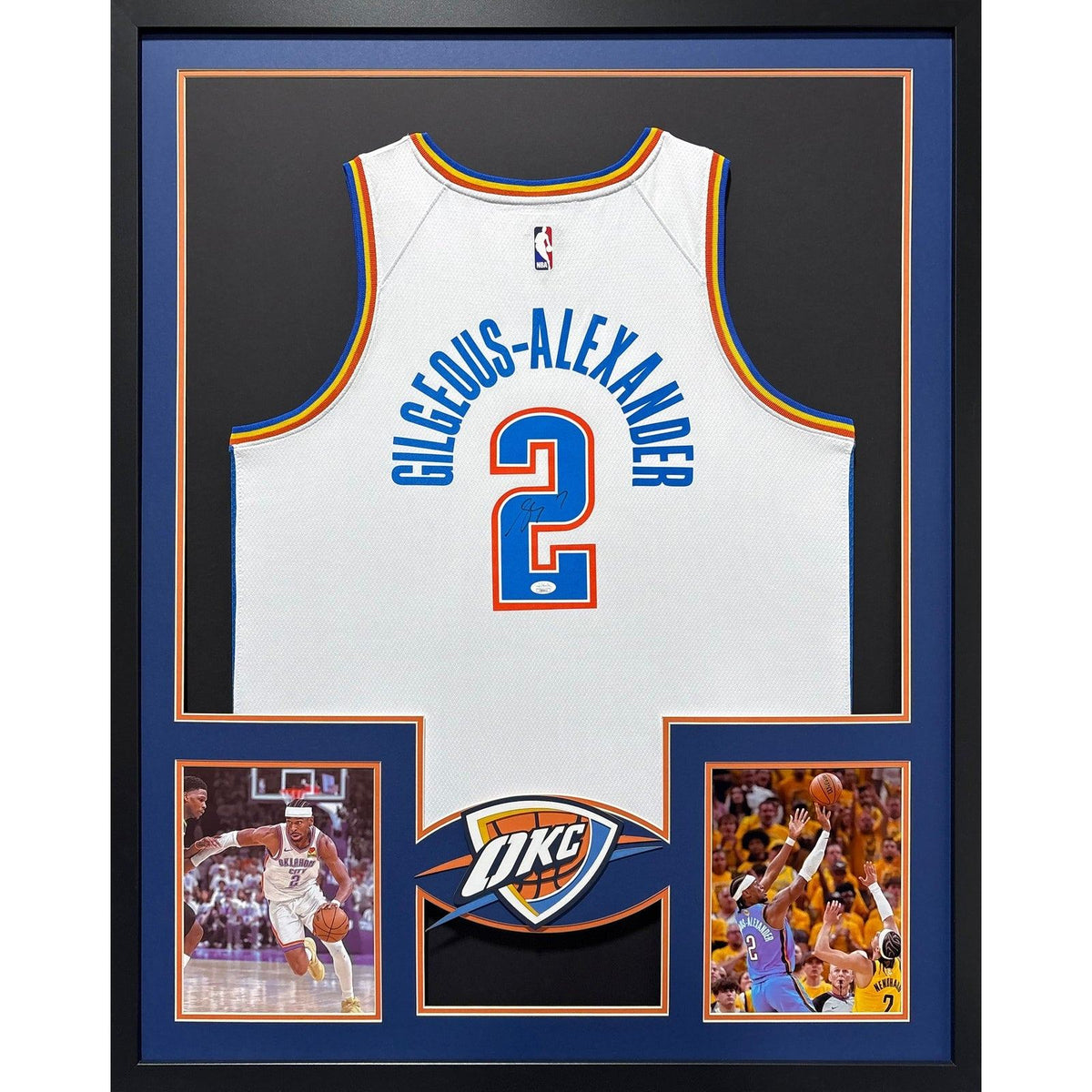SGA Shai Gilgeous-Alexander Framed Thunder Jersey Autographed Signed JSA