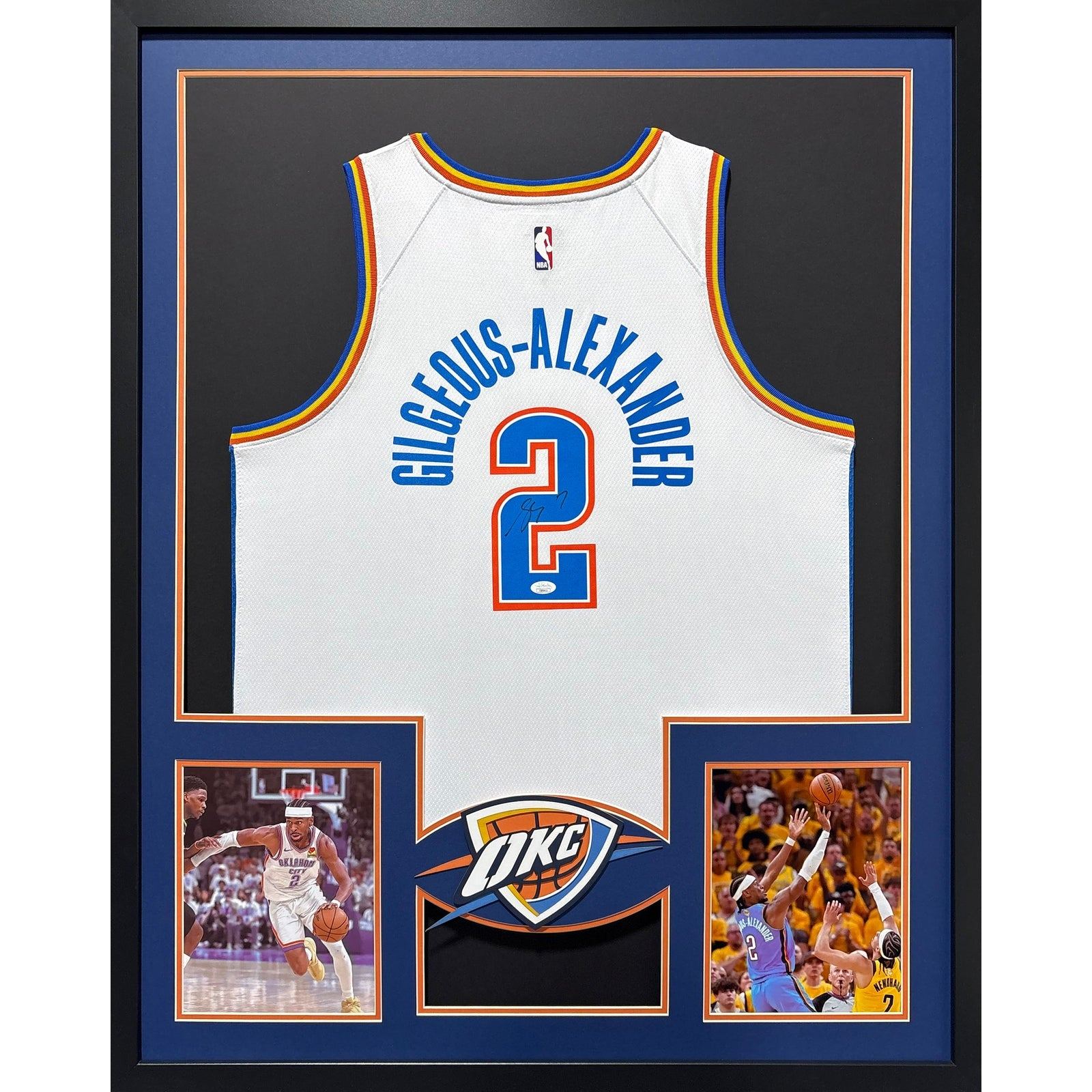 SGA Shai Gilgeous-Alexander Framed Thunder Jersey Autographed Signed JSA