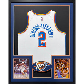 SGA Shai Gilgeous-Alexander Framed Thunder Jersey Autographed Signed JSA